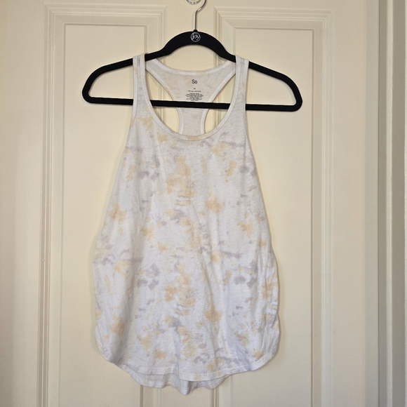 EUC Grey and Orange Tie Dye Tank - Picture 1 of 3